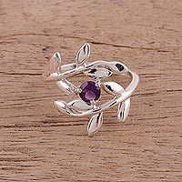 Amethyst cocktail ring, Lavender Branches