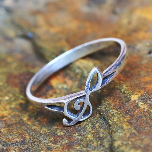 Sterling Silver Band Ring Musical from Thailand, 'Timeless Melody'