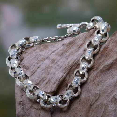 Sterling Silver Jewelry Artisan Crafted Bracelet from Bali, 'Morning Light'