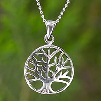 Sterling silver pendant necklace, Living Forest