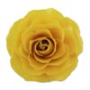 Artisan Crafted Natural Rose Brooch in Yellow from Thailand 'Rosy Mood in Yellow'