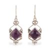 Artisan-Made Birthstone 8-Carat Faceted Amethyst Earrings 'Passion for Fantasy' Artisan-Made Birthstone 8-Carat Faceted Amethyst Earrings 'Passion for Fantasy'