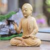 Balinese Crocodile Wood Buddha Statuette 'Karana Mudra Buddha' Balinese Crocodile Wood Buddha Statuette 'Karana Mudra Buddha'