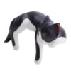 Balinese Signed Hand-Carved Sleeping Tuxedo Cat Sculpture 'Tuxedo Catnap' Balinese Signed Hand-Carved Sleeping Tuxedo Cat Sculpture 'Tuxedo Catnap'