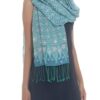 Blue Batik Truntum and Flower Patterned Silk Shawl 'Truntum Biru' Blue Batik Truntum and Flower Patterned Silk Shawl 'Truntum Biru'