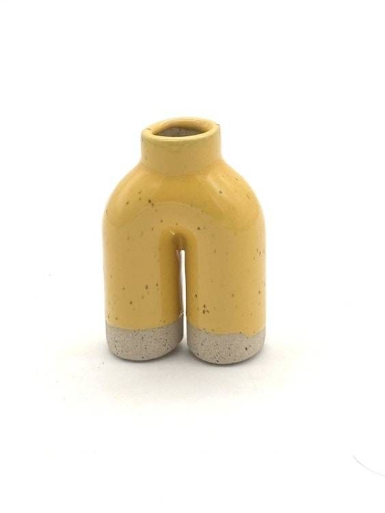 Bud Vase Happy Feet in Yellow Bud Vase Happy Feet in Yellow