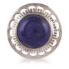 Classic Sterling Silver and Lapis Lazuli Jewel Cocktail Ring 'Royal Kiss' Classic Sterling Silver and Lapis Lazuli Jewel Cocktail Ring 'Royal Kiss'