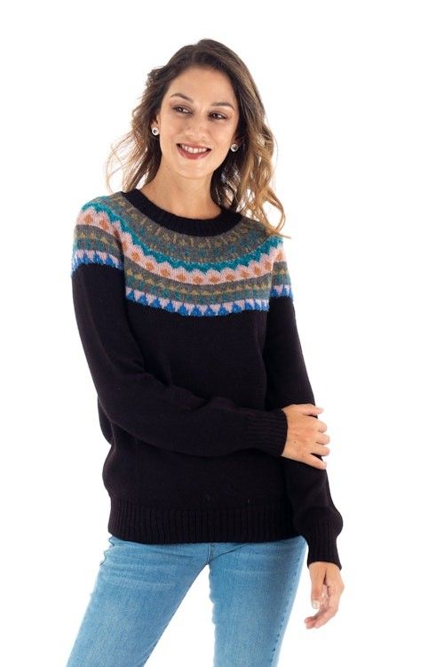 Crew Neck 100 Alpaca Sweater 'Northern Dream' Crew Neck 100 Alpaca Sweater 'Northern Dream'