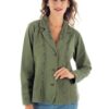 Embroidered Laurel Green Cotton Blazer Jacket from Peru 'Andean Fields' Embroidered Laurel Green Cotton Blazer Jacket from Peru 'Andean Fields'