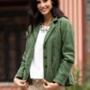 Embroidered Laurel Green Cotton Blazer Jacket from Peru 'Andean Fields' Embroidered Laurel Green Cotton Blazer Jacket from Peru 'Andean Fields'