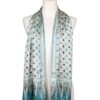 Floral Batik-Themed Jade Green 100 Silk Scarf with Gift Box 'Jade of Jasmine' Floral Batik-Themed Jade Green 100 Silk Scarf with Gift Box 'Jade of Jasmine'