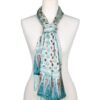Floral Batik-Themed Jade Green 100 Silk Scarf with Gift Box 'Jade of Jasmine' Floral Batik-Themed Jade Green 100 Silk Scarf with Gift Box 'Jade of Jasmine'