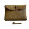 Gift Set of Handwoven Pouch and Canting Wax and Dye Tool, Handwoven Natural Bag, Gift for Her Gift Set of Handwoven Pouch and Canting Wax and Dye Tool, Handwoven Natural Bag, Gift for Her