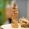 Hand-Carved Crocodile Wood Saraswati Sculpture from Bali 'Sage Saraswati' Hand-Carved Crocodile Wood Saraswati Sculpture from Bali 'Sage Saraswati'