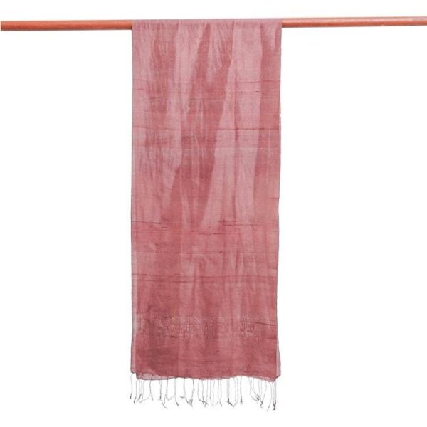 Hand-Dyed Brown Silk Scarf from Thailand 'Milk Chocolate' Hand-Dyed Brown Silk Scarf from Thailand 'Milk Chocolate'