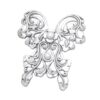 Hand Made Sterling Silver Butterfly Brooch 'Butterfly Forest' Hand Made Sterling Silver Butterfly Brooch 'Butterfly Forest'