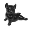 Hand-Painted Suar Wood Figurine of Stretching Black Bulldog 'Stretching Black Bulldog' Hand-Painted Suar Wood Figurine of Stretching Black Bulldog 'Stretching Black Bulldog'