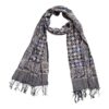 Handmade Batik Scarf - soft Cotton - Charcoal Grey Handmade Batik Scarf - soft Cotton - Charcoal Grey