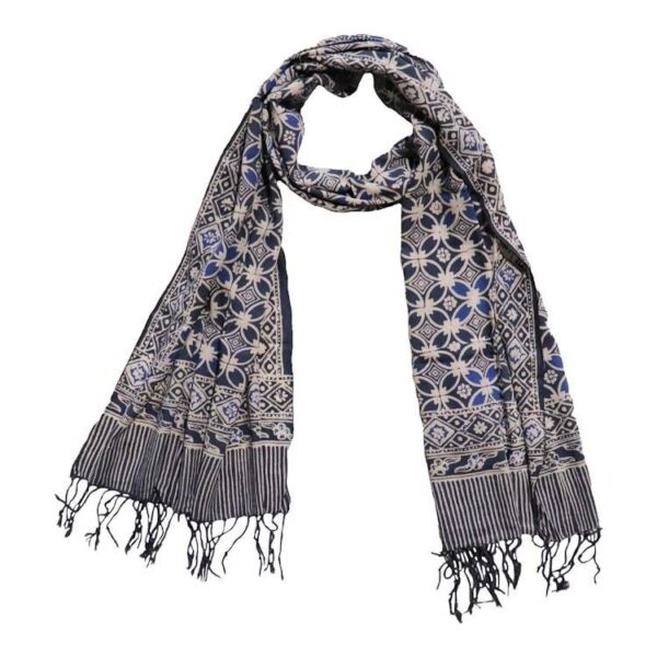 Handmade Batik Scarf - soft Cotton - Charcoal Grey Handmade Batik Scarf - soft Cotton - Charcoal Grey