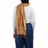 Handmade Batik Scarf, Soft Cotton, Frangipani, Kamboja, Yellow, Brown, Cream, Fall, Autumn Handmade Batik Scarf, Soft Cotton, Frangipani, Kamboja, Yellow, Brown, Cream, Fall, Autumn