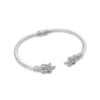 Handmade Garnet Cuff Bracelet with Balinese Artisan Silver 'Twin Starfish in Red' Handmade Garnet Cuff Bracelet with Balinese Artisan Silver 'Twin Starfish in Red'