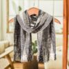 Handwoven Grey Rayon Chenille Scarf from Guatemala 'Infinite Universe' Handwoven Grey Rayon Chenille Scarf from Guatemala 'Infinite Universe'