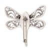 Indonesian Garnet and Silver Brooch Pin 'Scarlet Dragonfly'