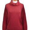 Knit Cotton Blend Pullover in Solid Red from Peru 'Red Versatility'