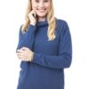Knit Cotton Blend Pullover in Solid Royal Blue from Peru 'Royal Blue Versatility'