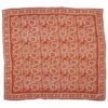 Large 39" Hand Dyed Batik Bandana Lightweight 100% cotton, Auburn Orange, red brown Burnt Large 39" Hand Dyed Batik Bandana Lightweight 100% cotton, Auburn Orange, red brown Burnt