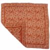 Large 39" Hand Dyed Batik Bandana Lightweight 100% cotton, Auburn Orange, red brown Burnt Large 39" Hand Dyed Batik Bandana Lightweight 100% cotton, Auburn Orange, red brown Burnt