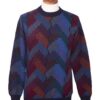 Multicolor Alpaca Men's Geometric Knit Pullover Sweater 'Stairway to the Heavens' Multicolor Alpaca Men's Geometric Knit Pullover Sweater 'Stairway to the Heavens'