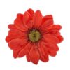 Natural Aster Flower Brooch in Cardinal Red from Thailand 'Let It Bloom in Cardinal Red'