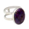 Purple Composite Turquoise Sterling Silver Ring 'Purple Island'