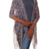 Silk Batik Shawl Handmade in Indonesia 'Floral Garden' Silk Batik Shawl Handmade in Indonesia 'Floral Garden'