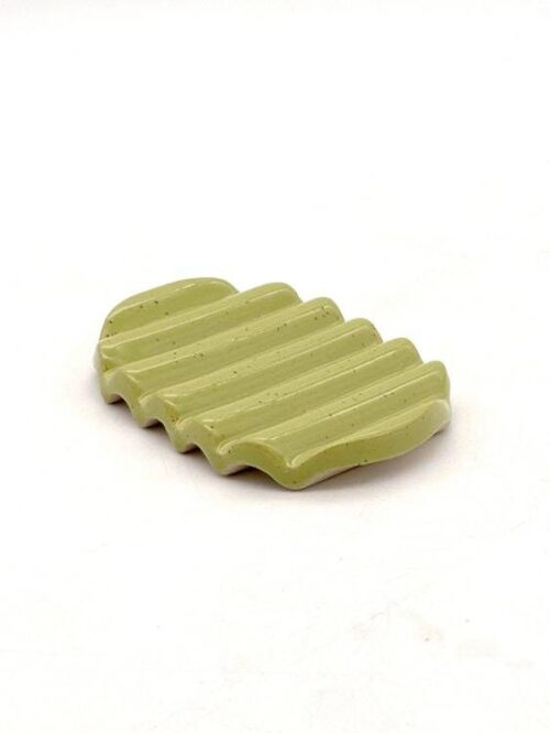 Squiggle Soap Dish in Green Limes Squiggle Soap Dish in Green Limes