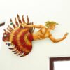 Steel Wall Decor of Merman with Lionfish Tail from Mexico 'Lionfish Merman' Steel Wall Decor of Merman with Lionfish Tail from Mexico 'Lionfish Merman'