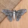 Sterling Silver and Onyx Butterfly Brooch 'Breathtaking Butterfly'
