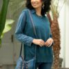 Sweater Vest in 100 Baby Alpaca 'Everyday Cozy in Teal' Sweater Vest in 100 Baby Alpaca 'Everyday Cozy in Teal'