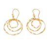 Whirlpool-Shaped 18k Gold-Plated Brass Dangle Earrings 'Victory Whirlpool' Whirlpool-Shaped 18k Gold-Plated Brass Dangle Earrings 'Victory Whirlpool'