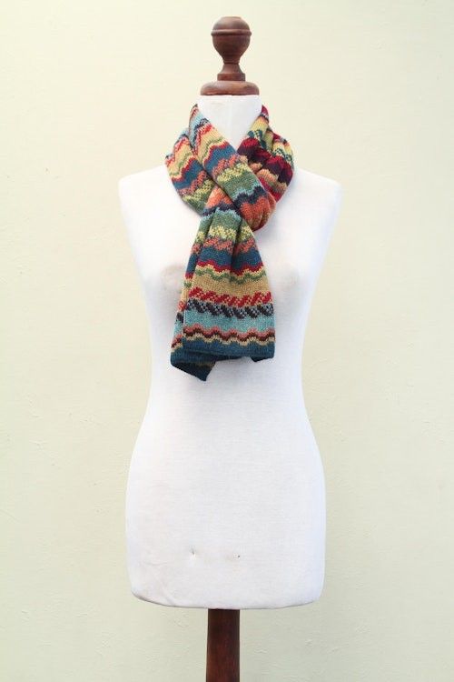 Women's Alpaca Wool Scarf 'Fresh Winter'