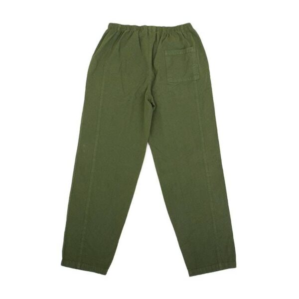 Woven Men's 100 Cotton Pants Dyed in a Laurel Green Hue 'Washed Laurel'